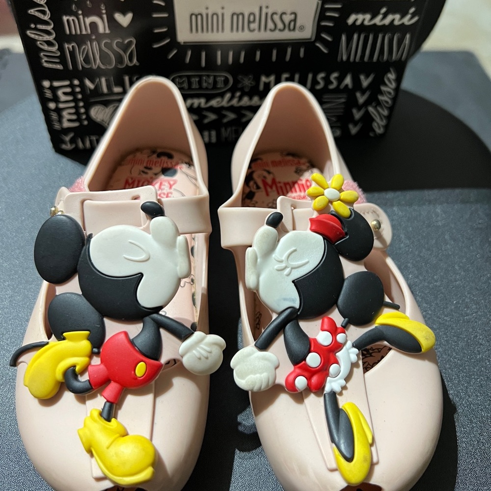 Mini Melissa Mickey and Minnie shoes